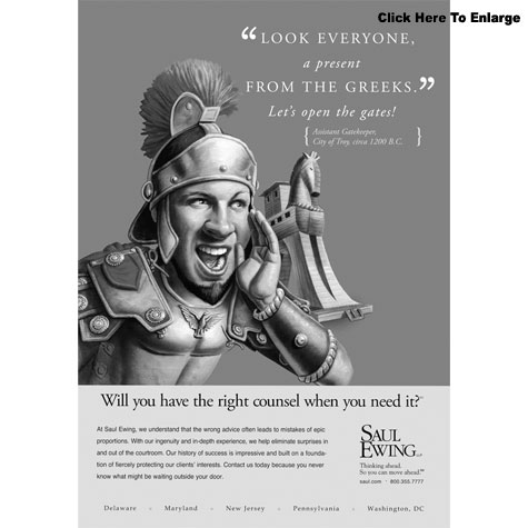 1 color advertisement